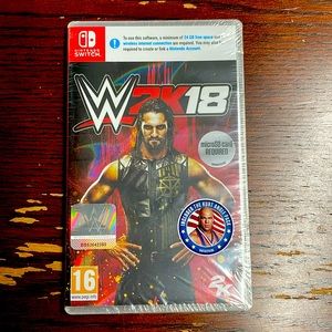WW 2K18 NIB with Kurt Angle Pack for Nintendo Switch